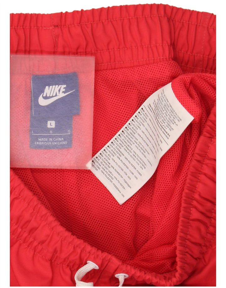 Shorts de natação masculino Nike grande poliéster vermelho