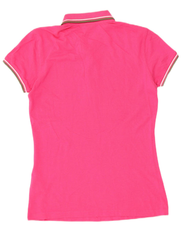 Camisa polo feminina Diadora UK 12 algodão rosa médio
