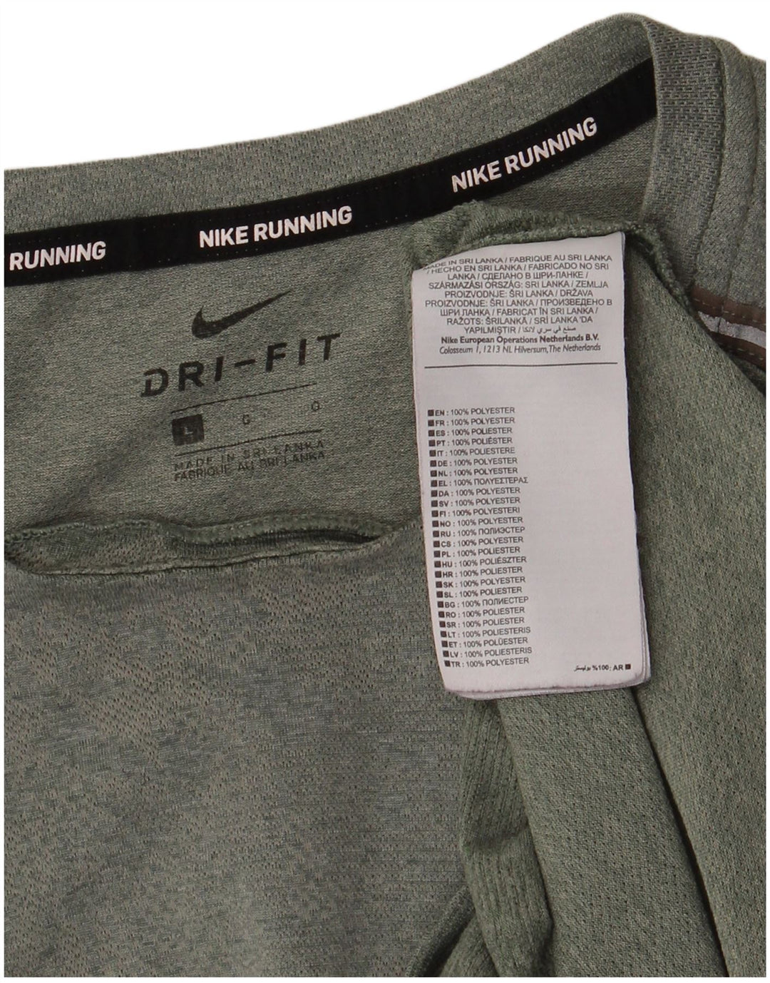 Camiseta Nike Masculina Dri Fit Top Grande Poliéster Verde