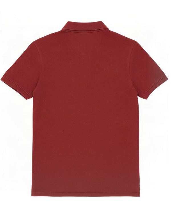 Jack & Jones Mens Polo Shirt Large Burgundy Cotton