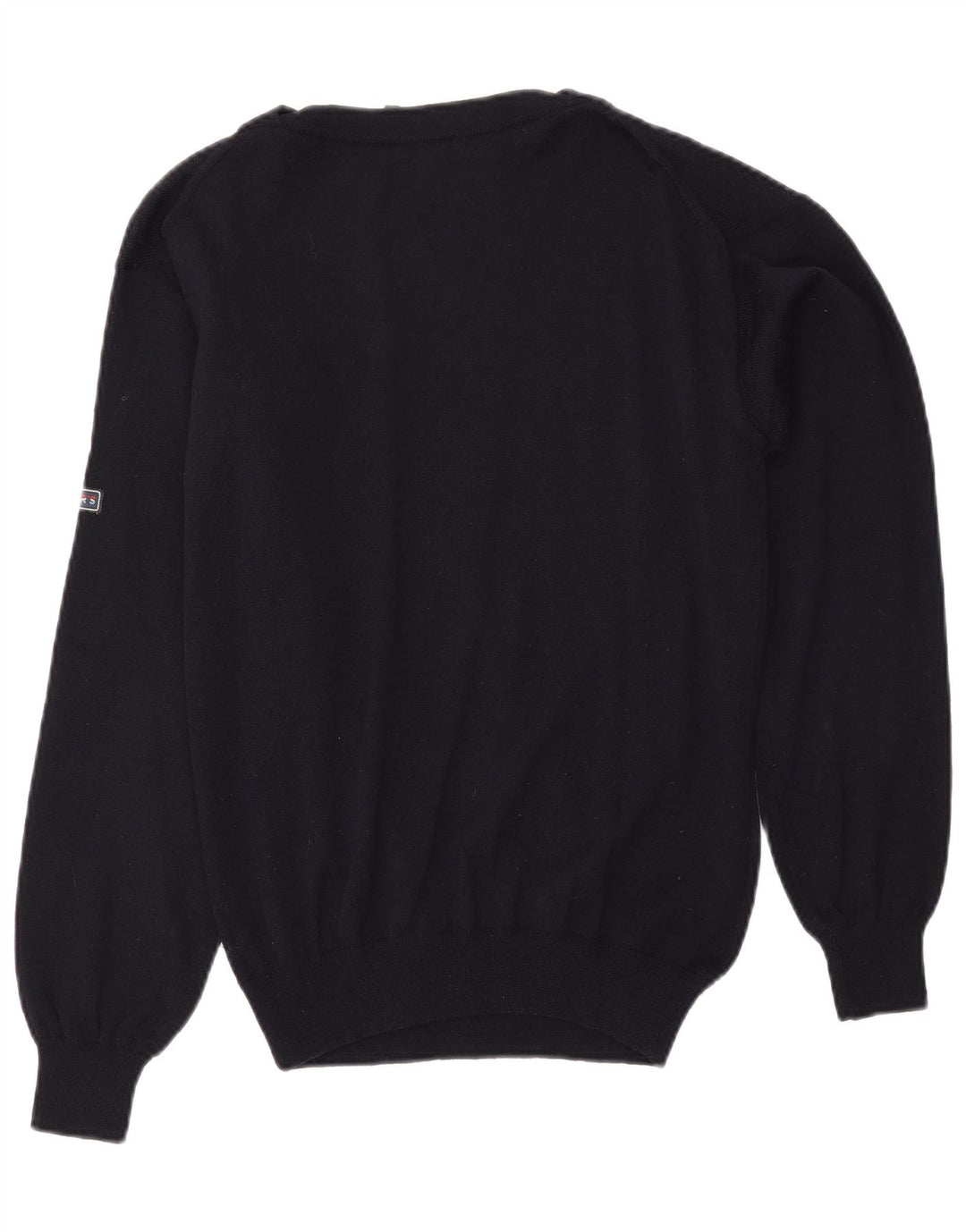 Suéter masculino VINTAGE com gola canoa médio azul marinho