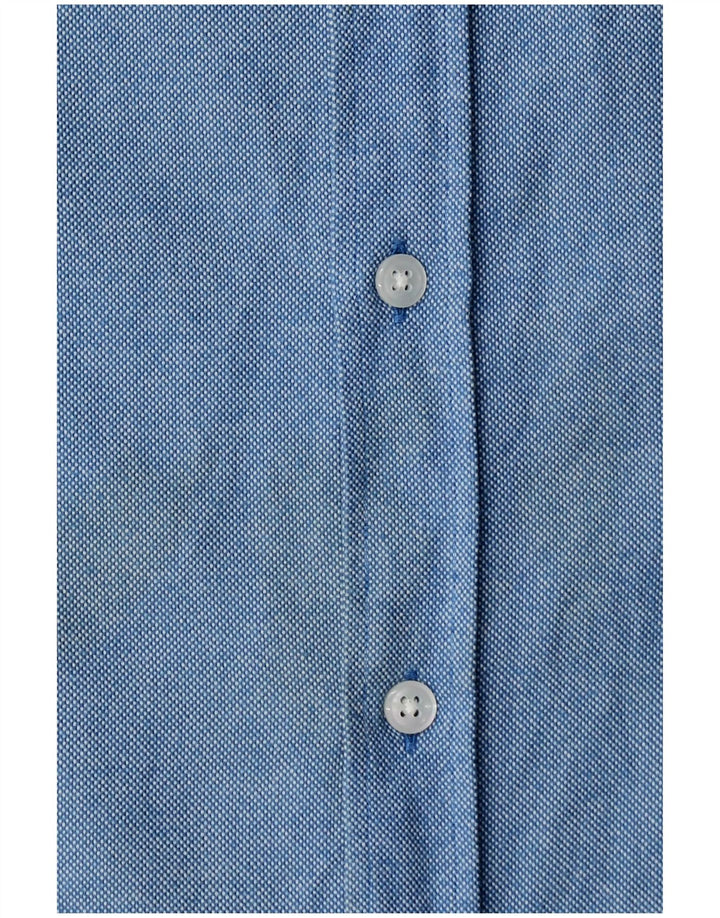 Camisa masculina Massimo Dutti azul médio