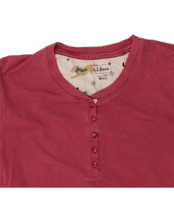 L.L.BEAN Womens T-Shirt Top UK 14 Large Pink Cotton Vintage L.L.Bean and Second-Hand L.L.Bean from Messina Hembry 
