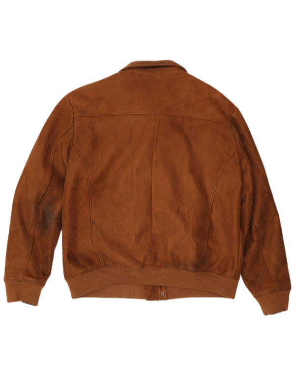 Jaqueta bomber masculina Calliope Reino Unido 44 2XL marrom