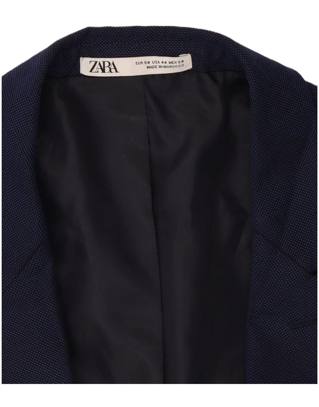 Jaqueta blazer masculina Zara com 1 botão EU 54 XL azul marinho