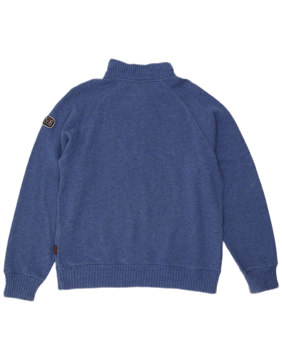 Suéter masculino INVICTA com zíper e gola grande de lã azul