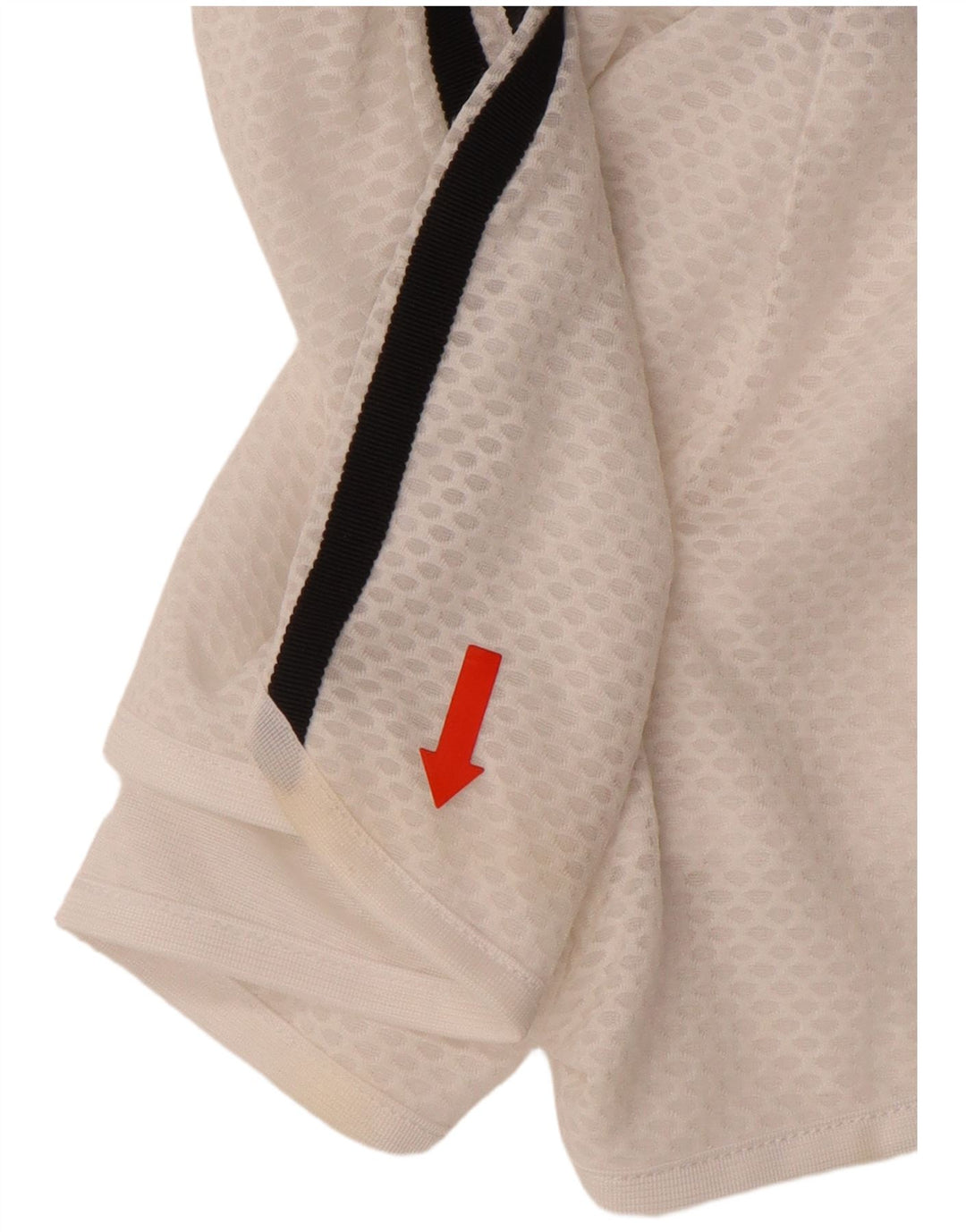 Shorts esportivos femininos ADIDAS UK 8 pequeno poliéster branco