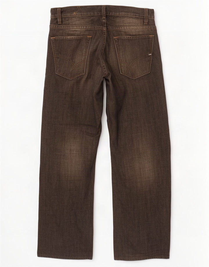Calça jeans reta masculina Gas W31 L27 algodão preto