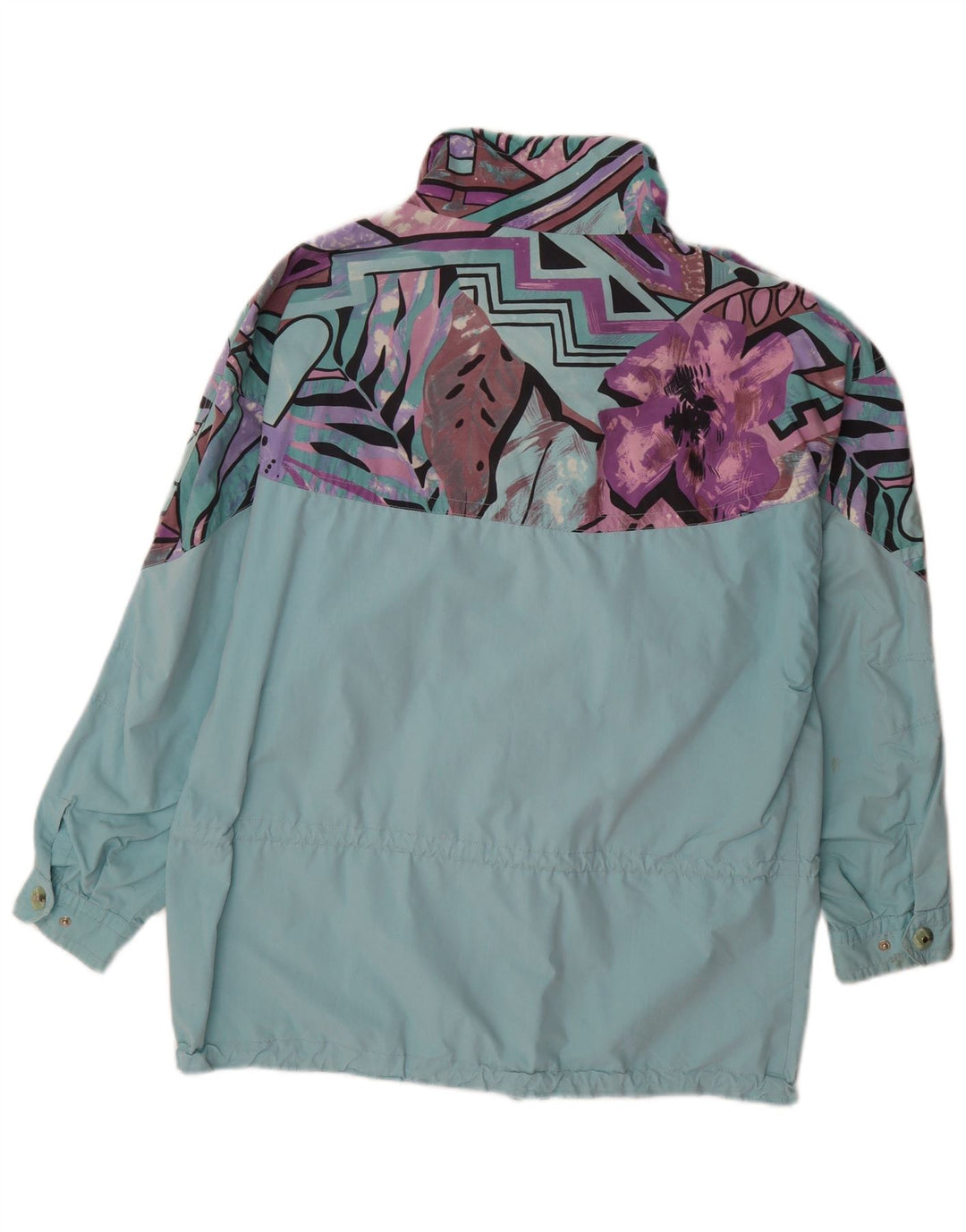 Capa de chuva grande feminina Maser M UK 10 pequena turquesa geométrica