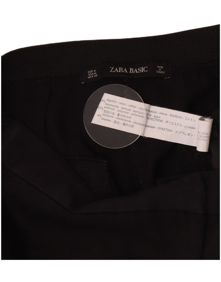 Zara Calça Chino Feminina Slim Médio W28 L26 Algodão Preto