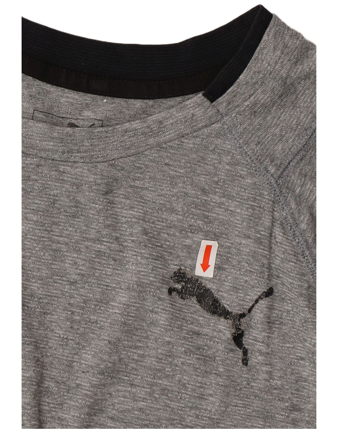 Camiseta masculina Puma cinza médio manchada
