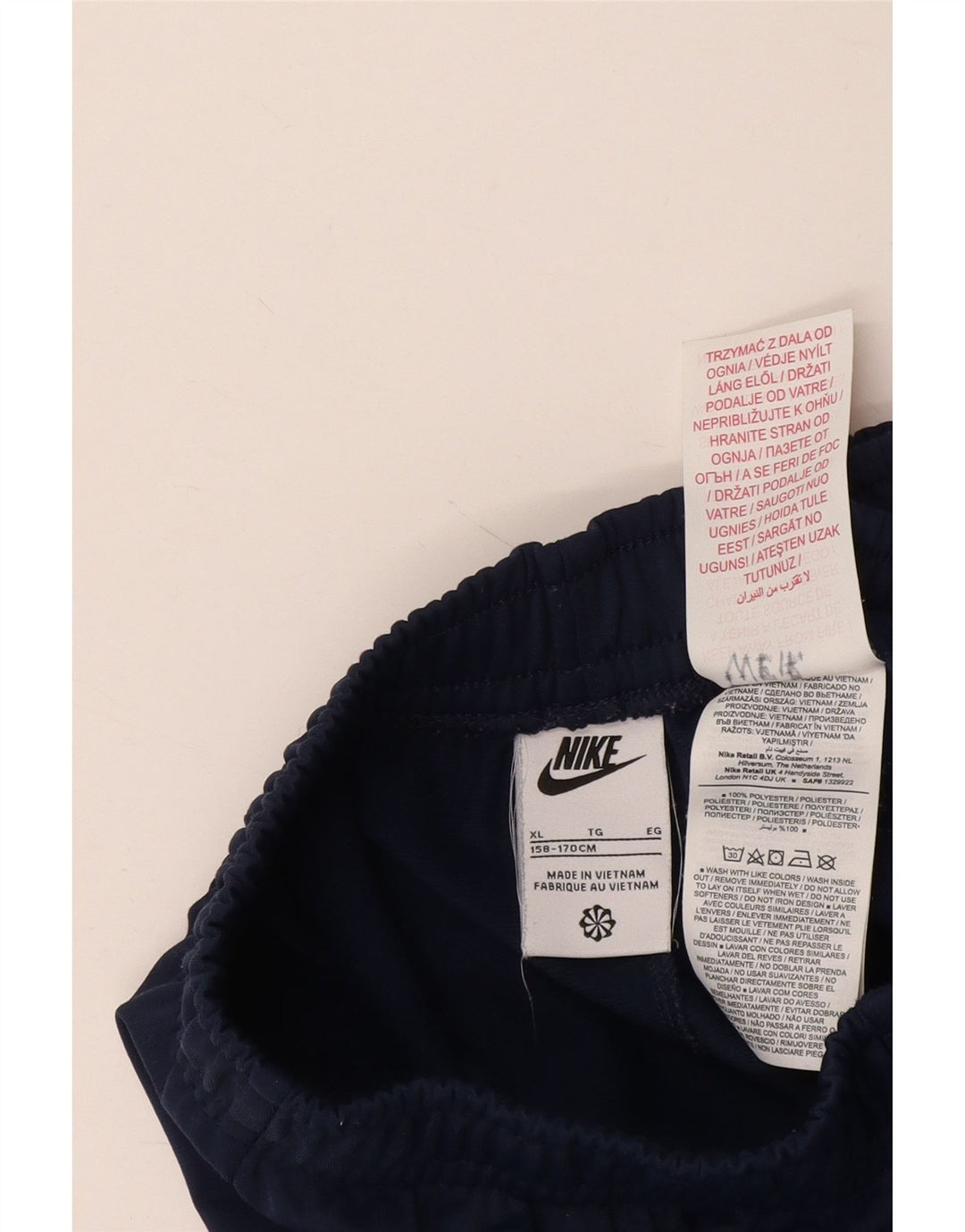 NIKE Meninos Calças de Treino Joggers 13-14 Anos XL Azul Marinho Poliéster