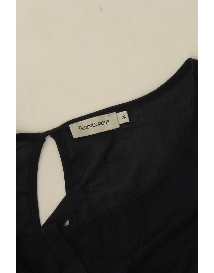 Vestido feminino Henry Cottons IT 46 grande azul marinho
