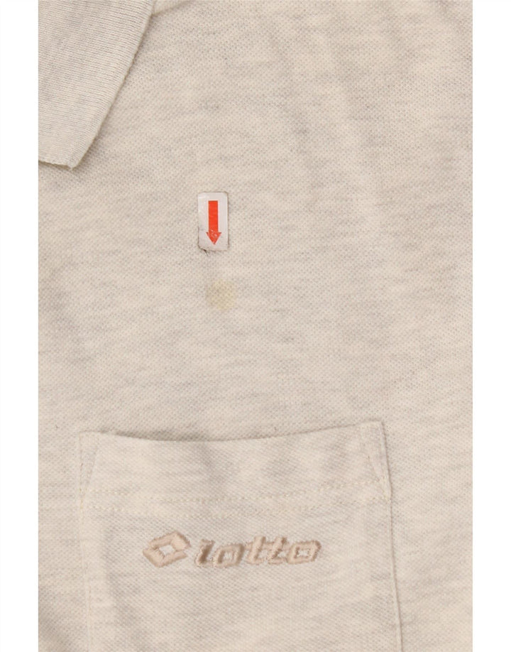 Blusa feminina de manga curta LOTTO Reino Unido 20 2XL algodão cinza