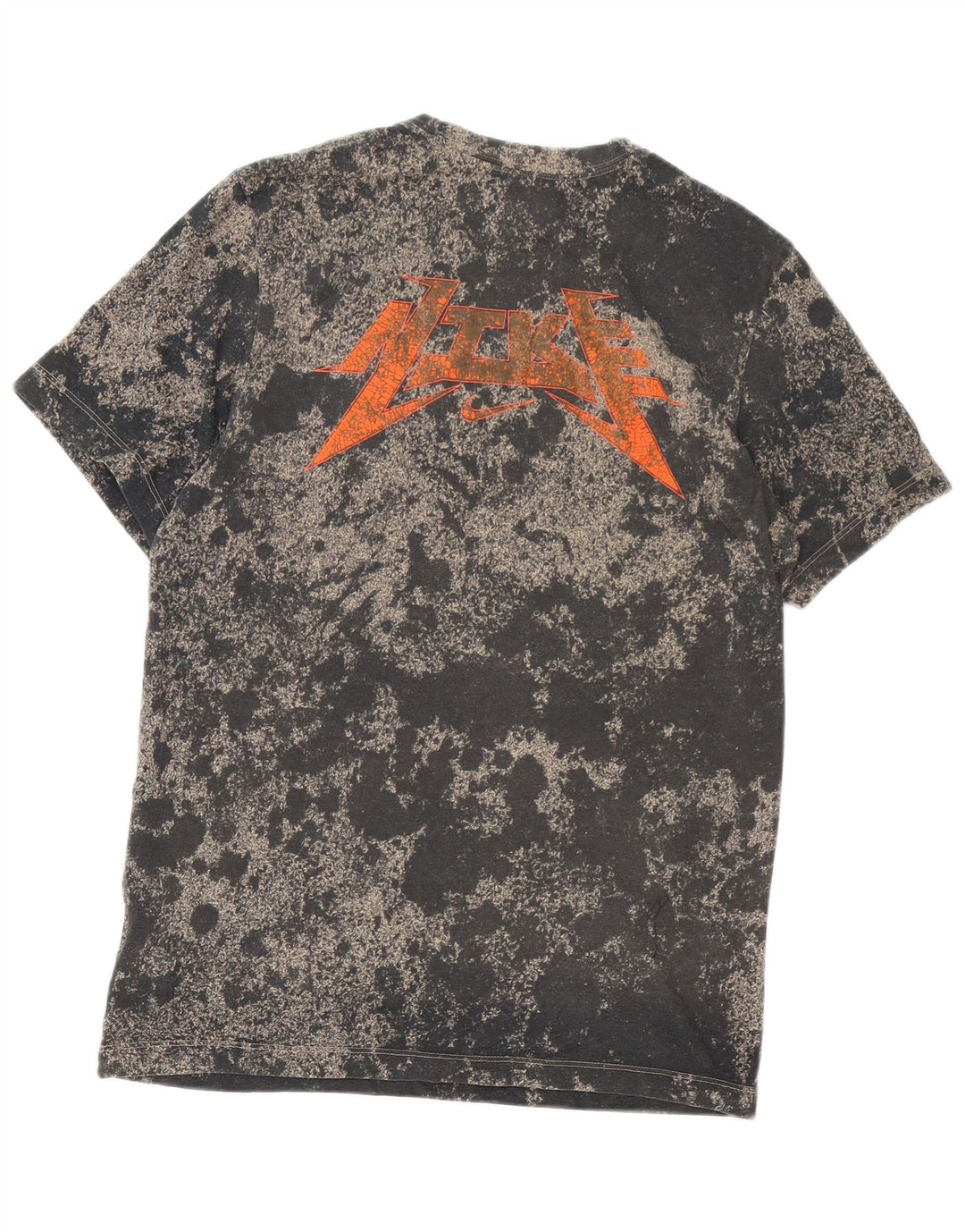 Camiseta Nike Masculina Dri Fit Graphic Top Médio Preto Tie Dye Algodão