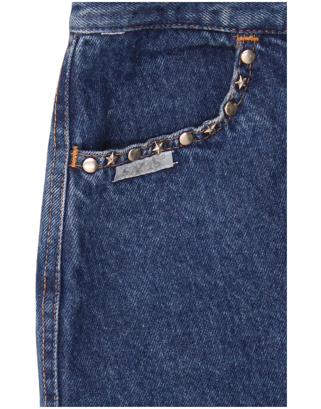 Saia jeans feminina Sam's W26 pequena azul