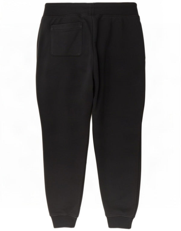 New Balance Mens Calças de treino gráfico Joggers Algodão preto médio