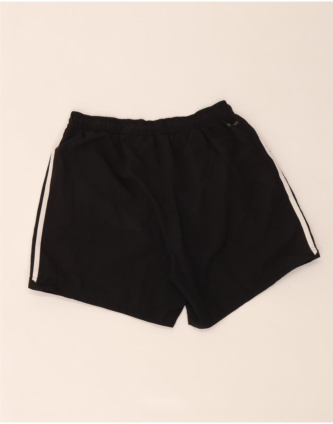 Shorts esportivos masculinos Adidas grande poliéster preto