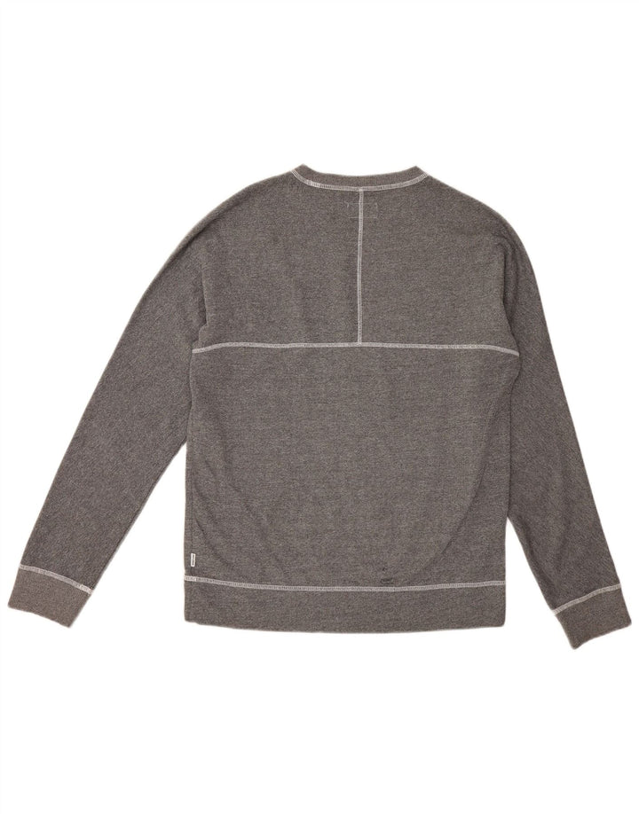 Converse masculino gráfico moletom jumper médio cinza algodão