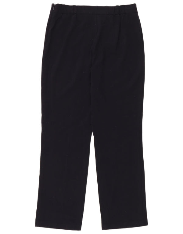 Calça casual feminina Marks & Spencer Reino Unido 12 médio W32 L30 azul marinho