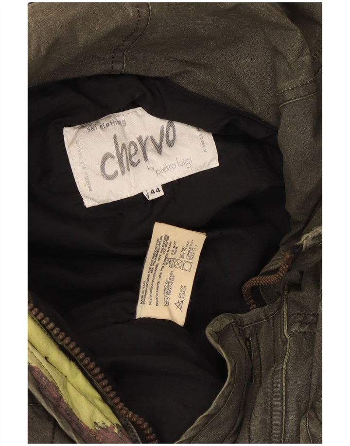 Jaqueta de esqui masculina Chervo UK 44 2XL algodão cáqui