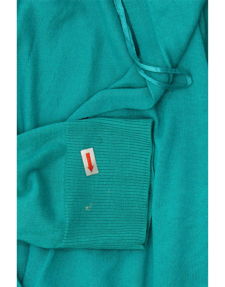 MICHAEL KORS Womens Cardigan Sweater UK 18 XL Turquoise Cotton Vintage Michael Kors and Second-Hand Michael Kors from Messina Hembry 
