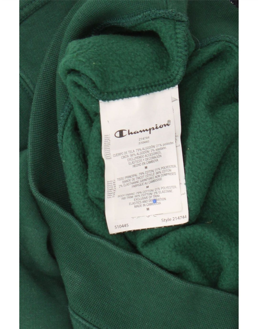 Champion masculino gráfico moletom jumper médio algodão verde