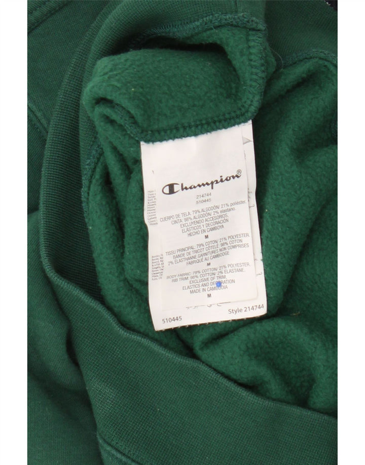 Champion masculino gráfico moletom jumper médio algodão verde