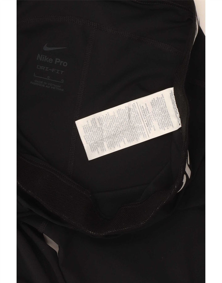 Leggings Nike Dri Fit Graphic Femininas Grandes Poliéster Preto