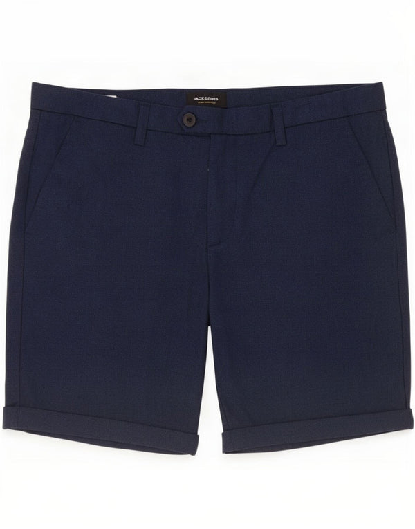 Shorts Chino Masculino Jack & Jones Grande W34 Azul Marinho Poliéster