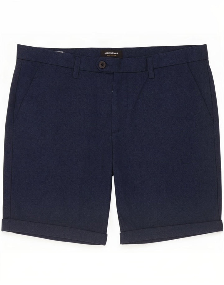Shorts Chino Masculino Jack & Jones Grande W34 Azul Marinho Poliéster