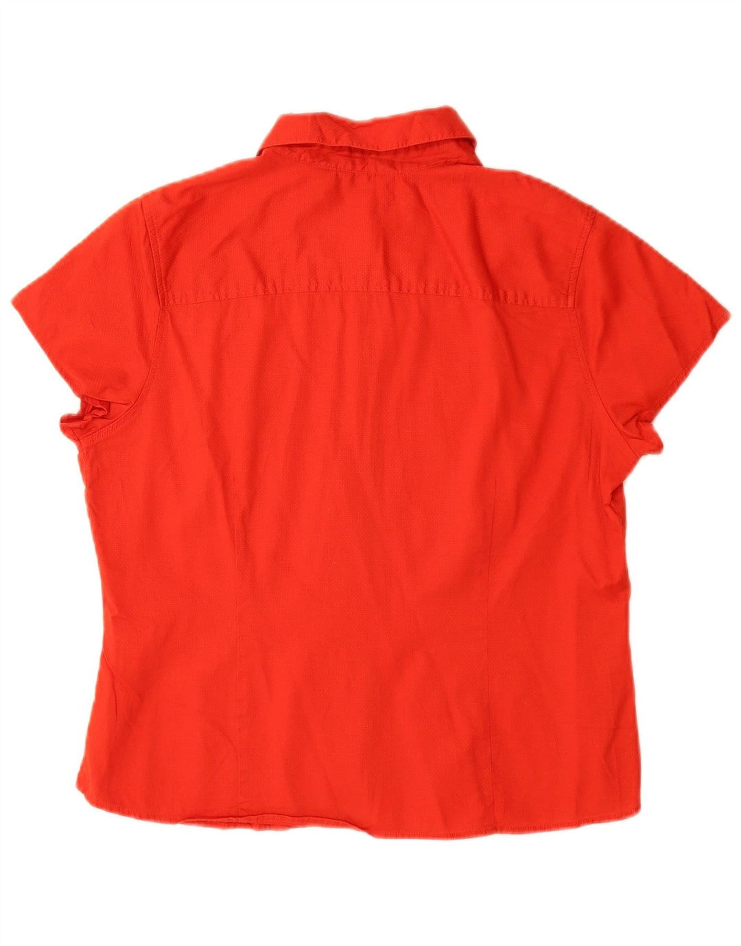 Blusa feminina de manga curta Mossimo Reino Unido 14 grande algodão vermelho