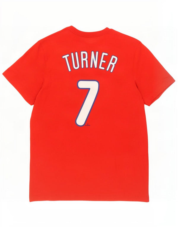 Camiseta Nike Masculina Philadelphia Phillies Graphic Top Médio Algodão Vermelho