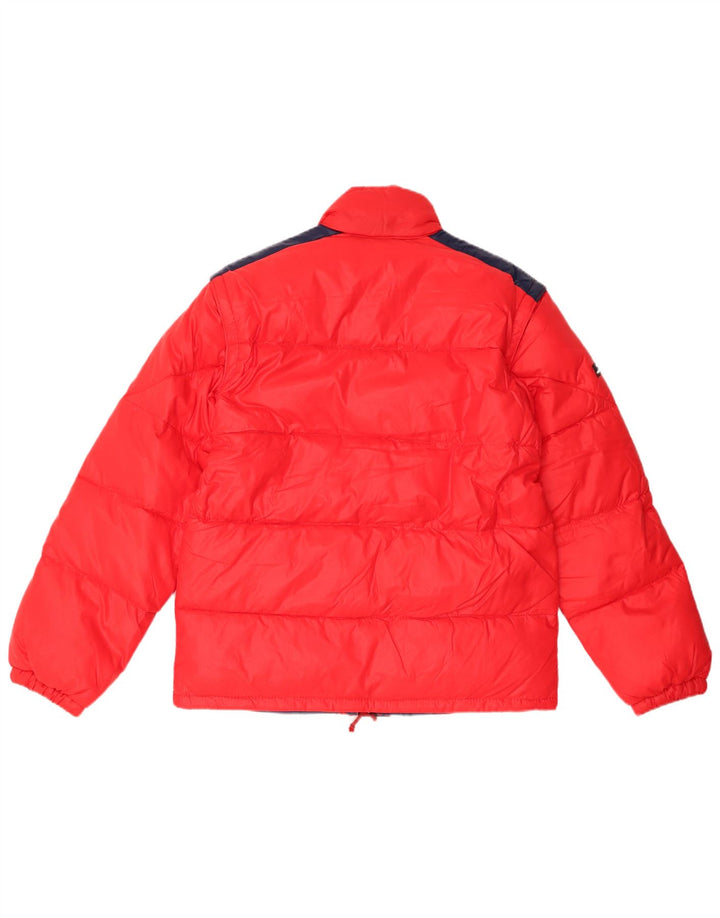 Jaqueta acolchoada masculina vintage IT 44 XS vermelho Colourblock poliamida