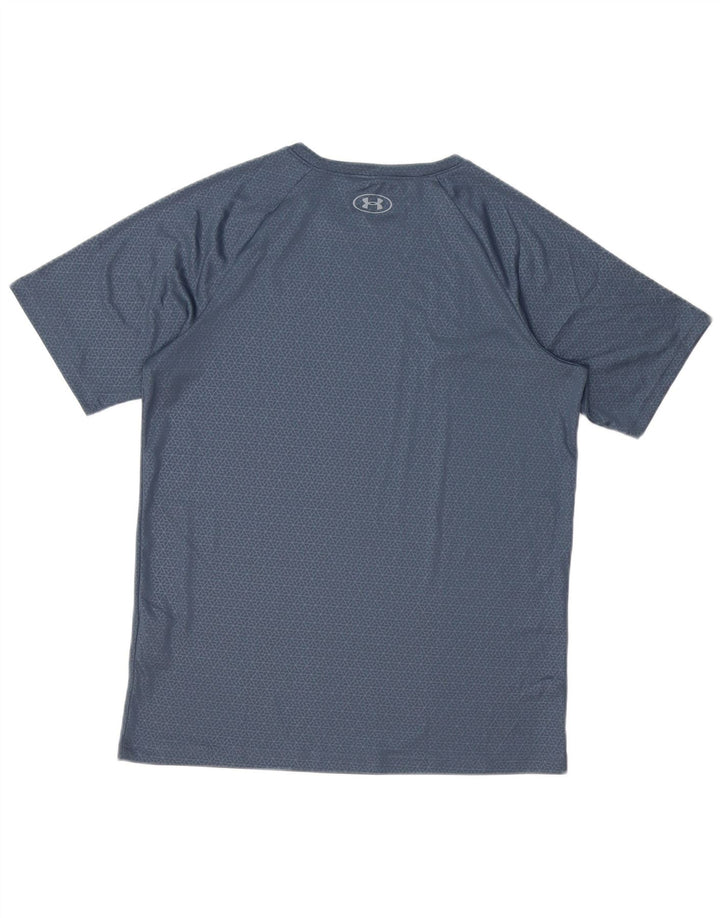 Camiseta Under Armour Boys Top 13-14 Anos XL Cinza Geométrico Poliéster