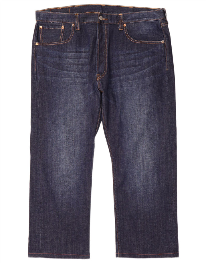 Levi's Masculino 501 Straight Jeans W38 L26 Azul Marinho Algodão