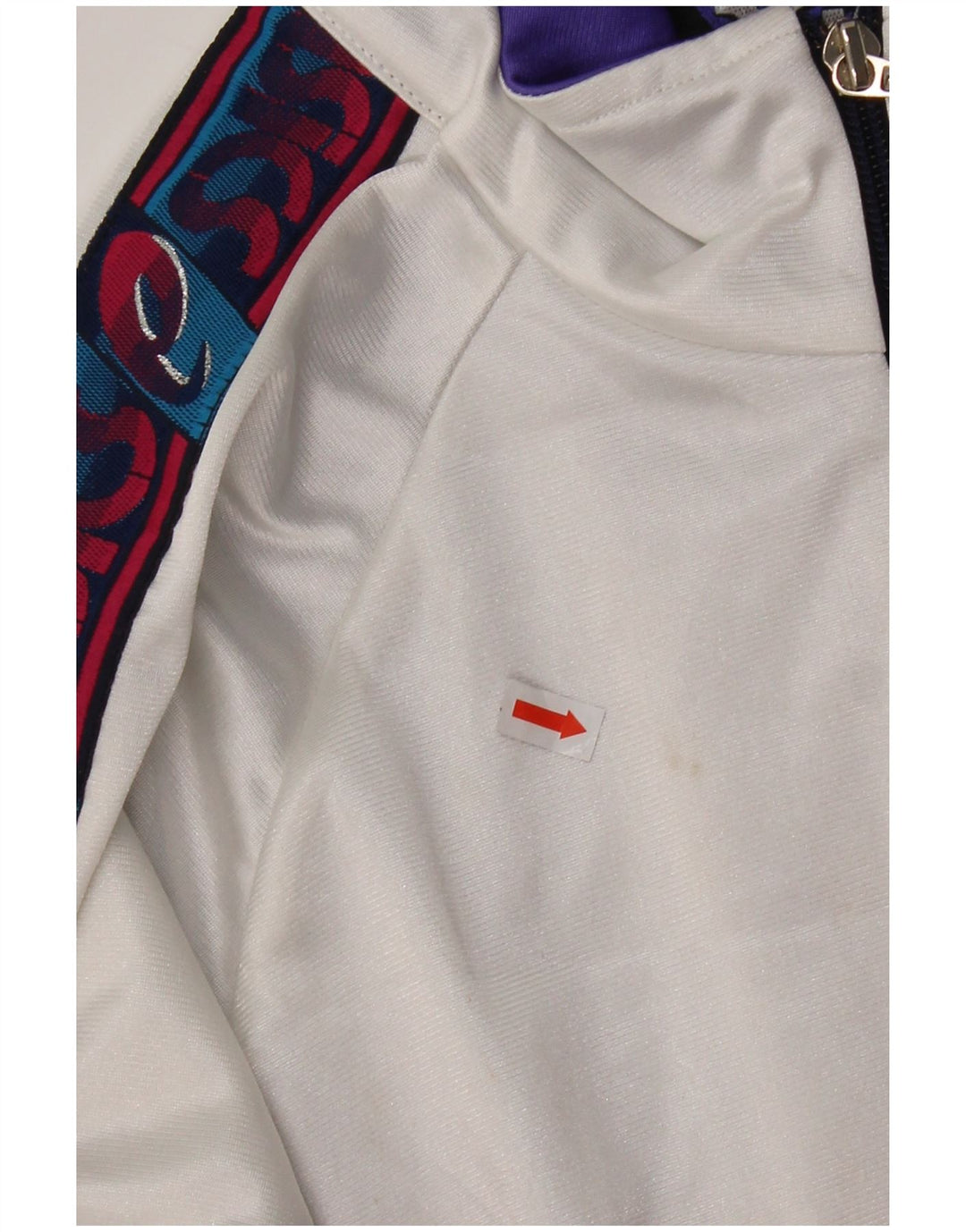 Asics Mens Graphic Tracksuit Top Jacket IT 52 Grande bloco colorido azul marinho