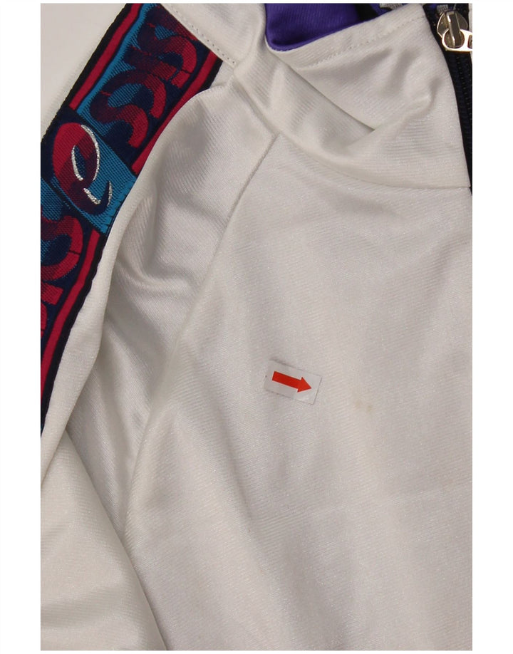 Asics Mens Graphic Tracksuit Top Jacket IT 52 Grande bloco colorido azul marinho