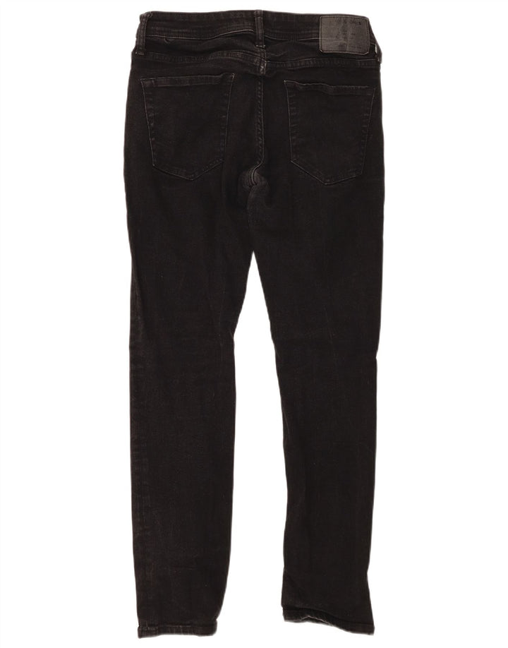 Jack & Jones Masculino GLENN Slim Jeans W30 L30 Algodão Preto
