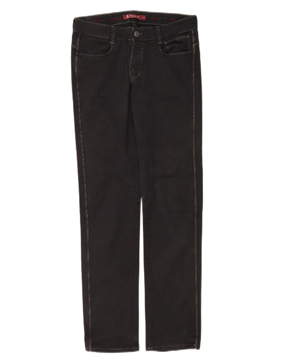 SIVIGLIA Mens Jeans Slim W32 L32 Algodão Preto