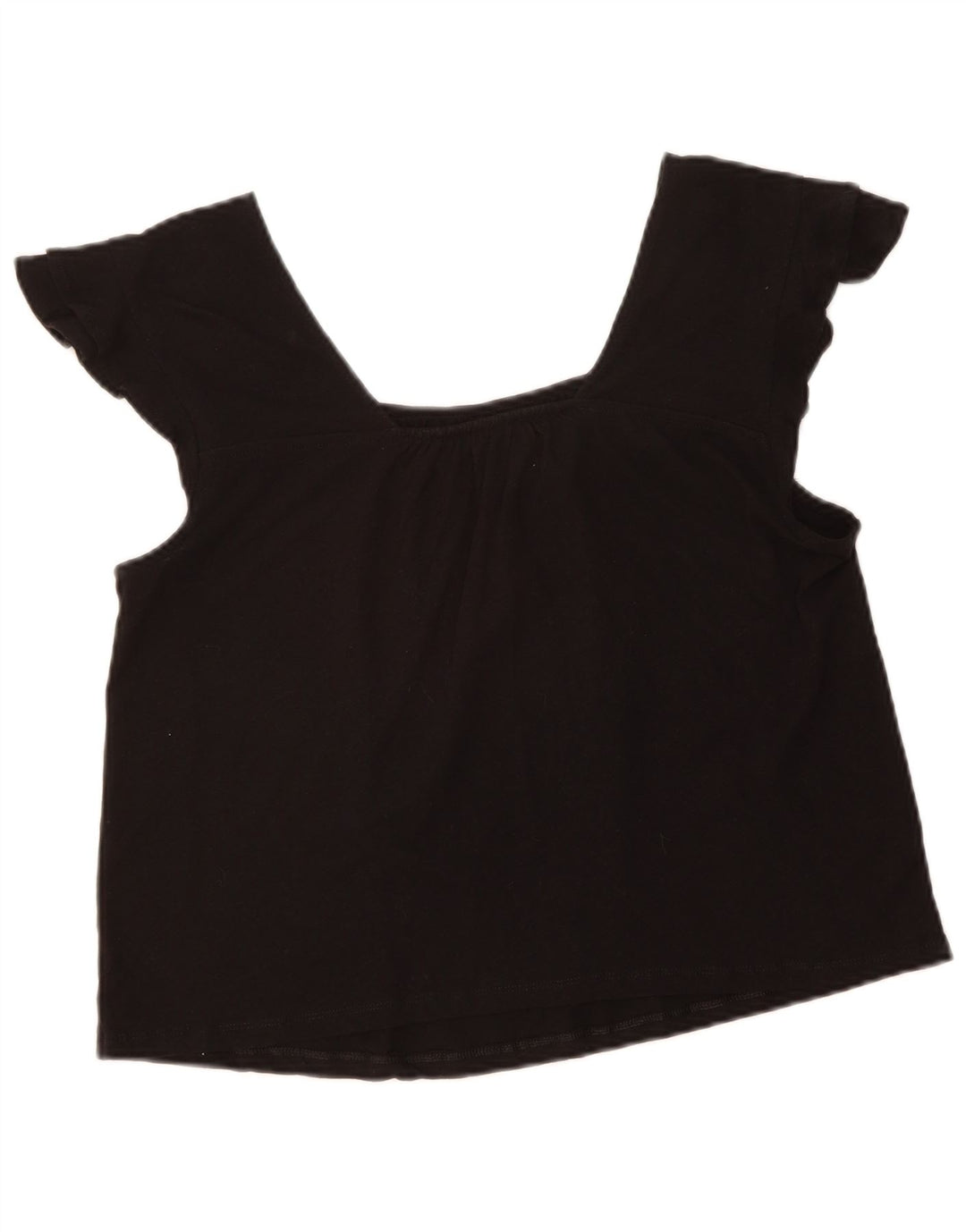 Top cropped feminino BENETTON UK 14 médio preto