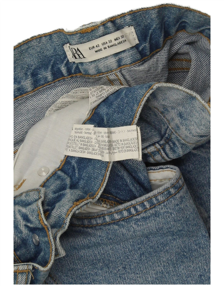 Zara Mens Capri Jeans EU 42 Grande W32 L23 Azul Algodão