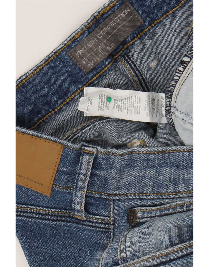 French Connection Masculino Slim Jeans W34 L32 Azul Algodão