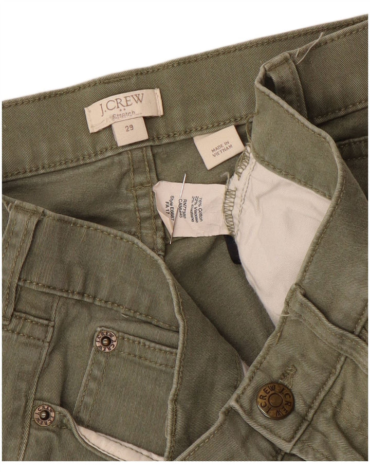 J. Crew Jeans Skinny Feminino W29 L27 Algodão Cáqui