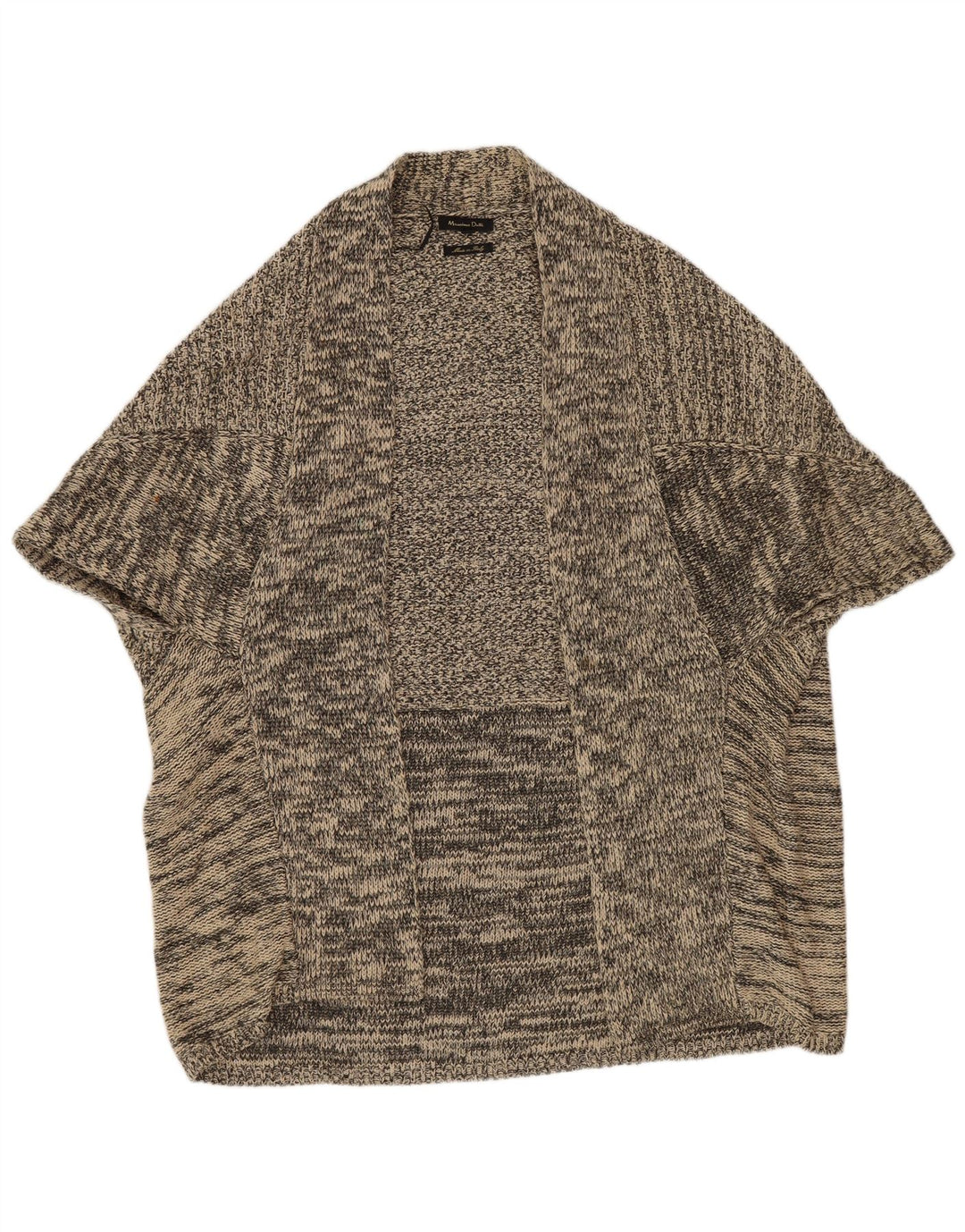 Massimo Dutti Poncho Jumper feminino UK 14 cinza médio manchado