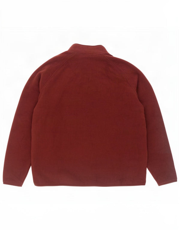 Jaqueta de lã feminina Marks & Spencer UK 22 3XL poliéster Borgonha