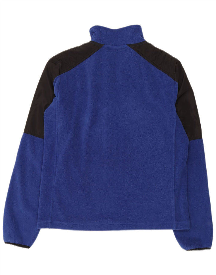 Jaqueta Calvin Klein Feminina Graphic Fleece UK 10 Pequeno Bloco Colorido Azul