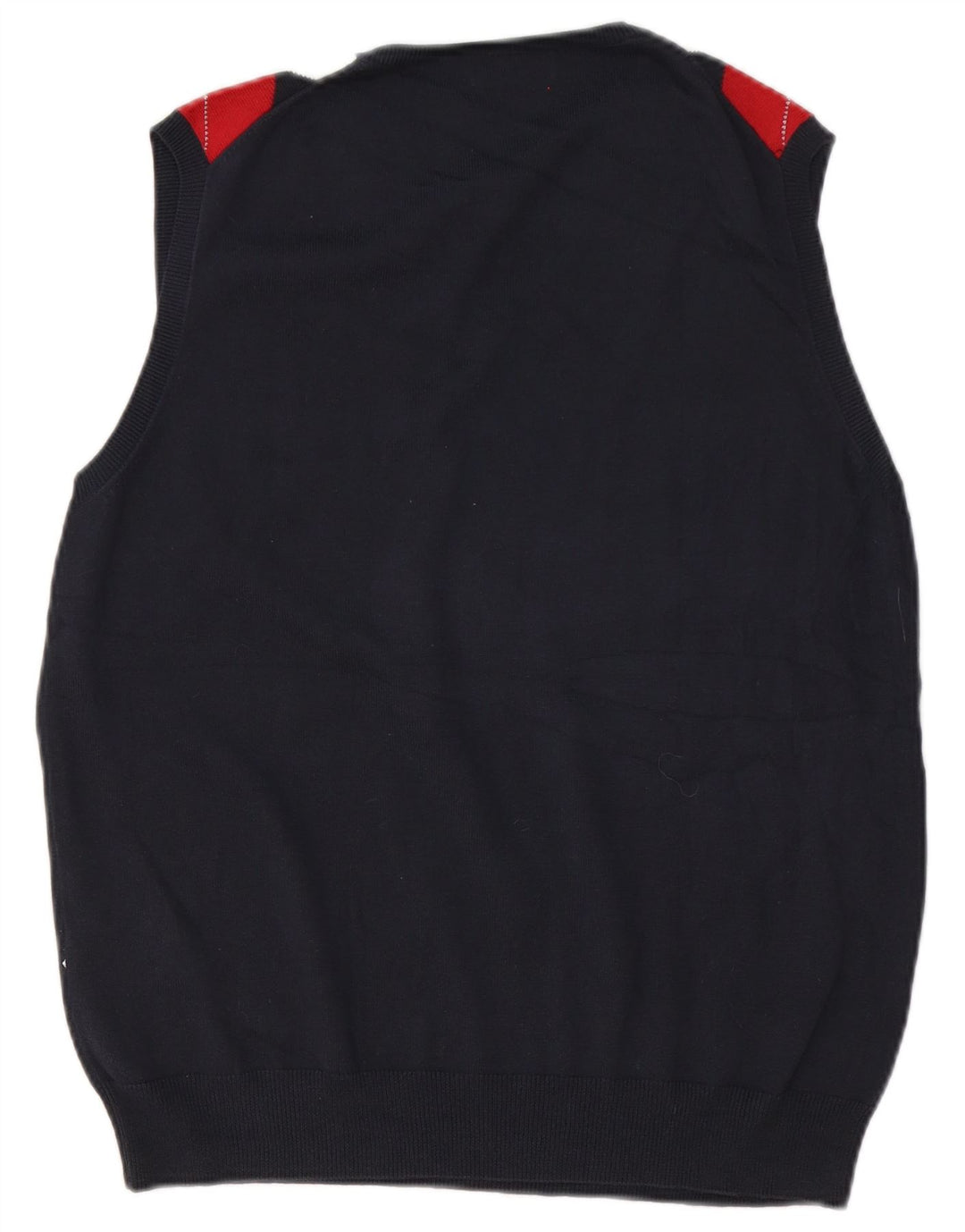 Kappa Mens Colete Regata Grande Azul Marinho Argyle/Diamante Algodão