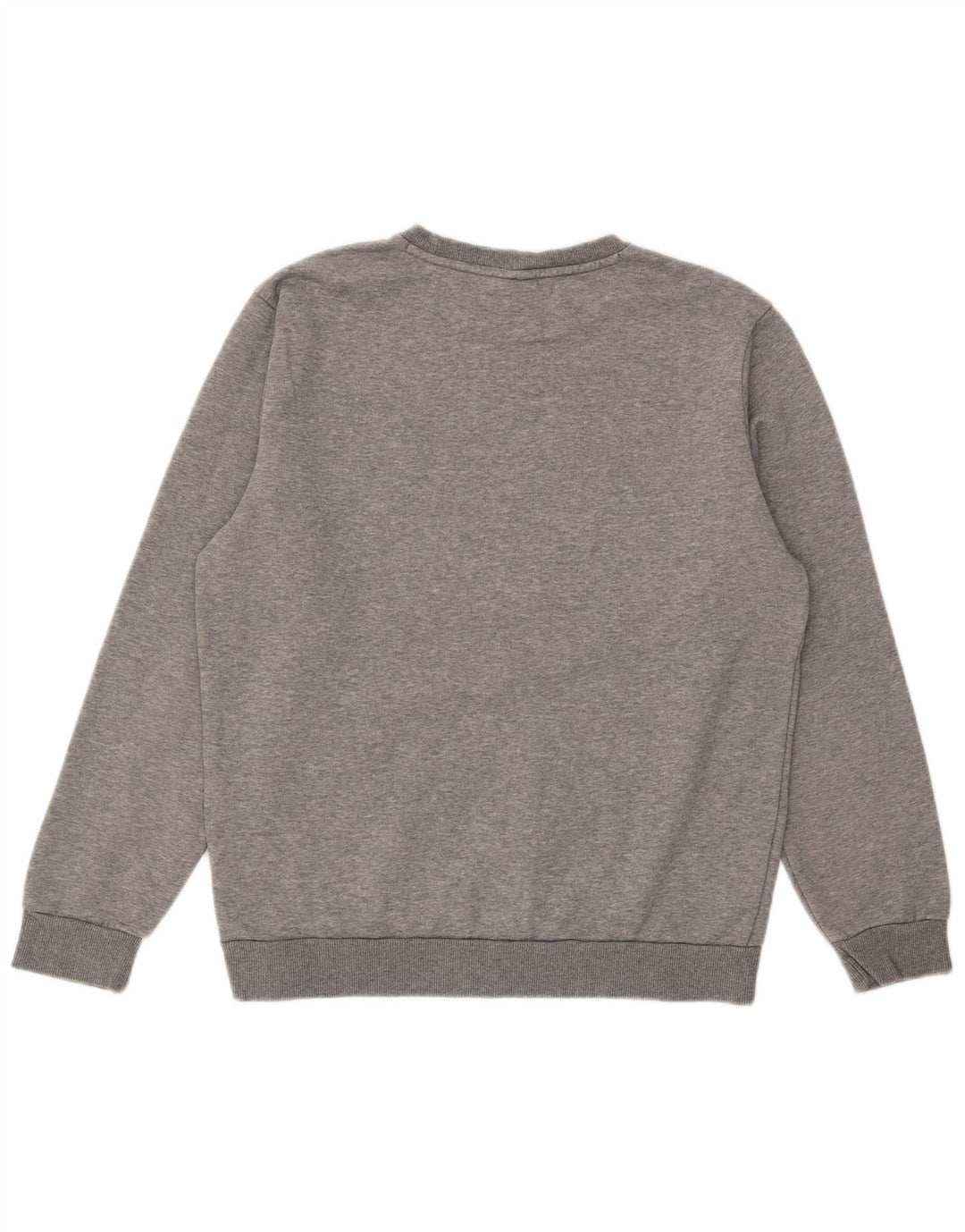 Puma masculino gráfico moletom jumper médio cinza algodão manchado