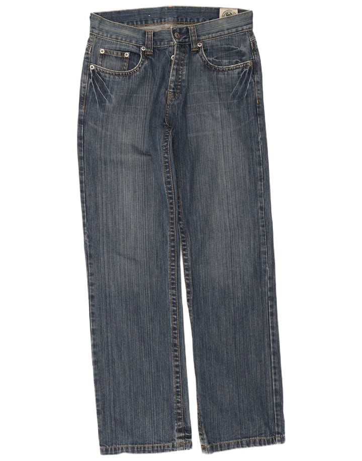 Esprit Mens Straight Jeans W32 L34 Azul Algodão
